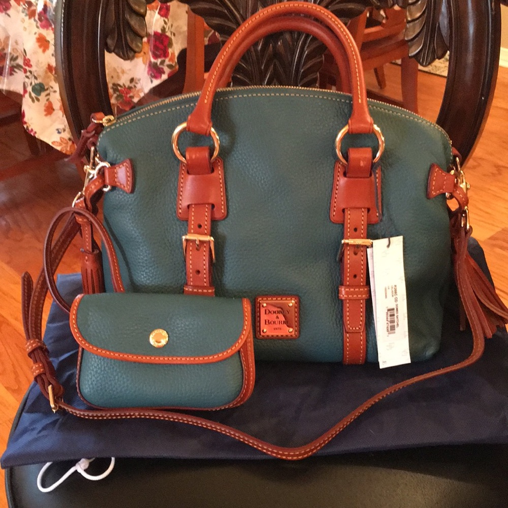 Donney & Bourke Domed Satchel with small wristlet